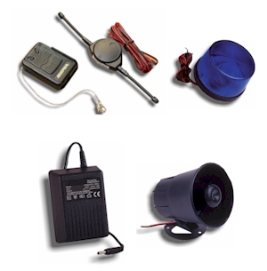 Add multiple sirens, strobes, pocket receivers. mini strobe/sirens.